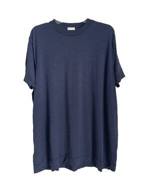 Son of a Tailor Navy Blue 100% Merino Wool Short Sleeve Tee